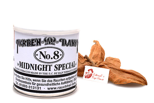 Torben Dansk No. 8 Midnight Special Pipe tobacco 50g Tin Torben Dansk No. 8 Midnight Special Pipe tobacco 50g Tin